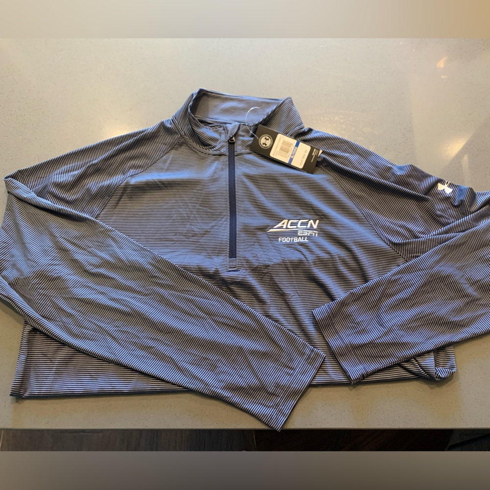 *NWT* Under Armour ESPN ACC NETWORK FOOTBALL Heat Gear Quarter Zip Pullover